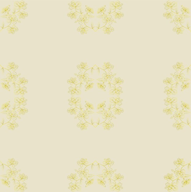 Fondo floral transparente Repetir muchas veces Ilustración vectorial