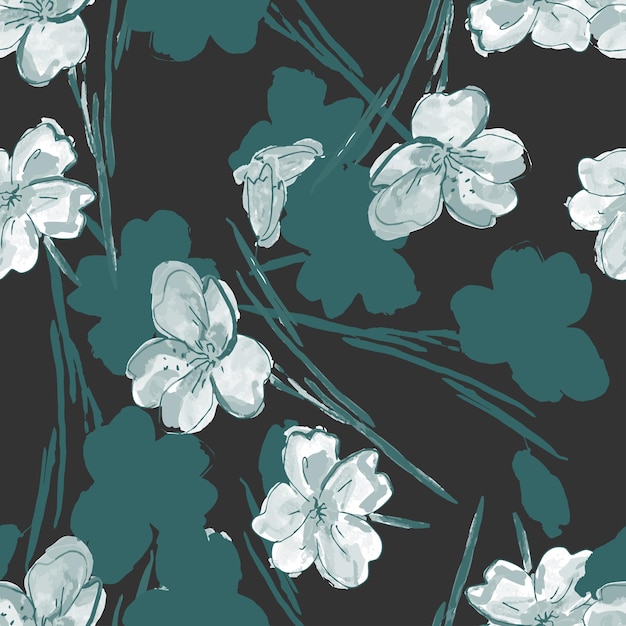Fondo floral transparente