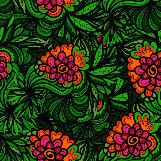 Fondo floral transparente