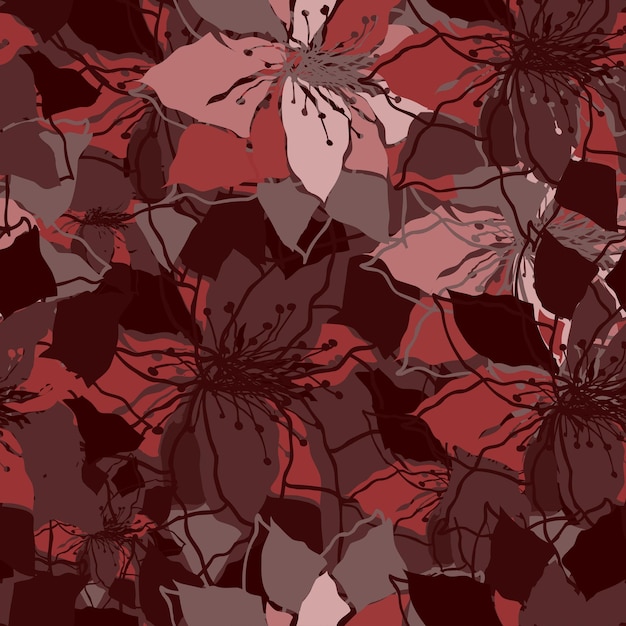Fondo floral transparente