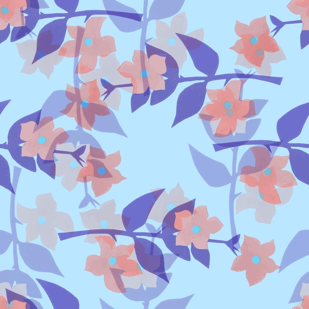 Fondo floral transparente