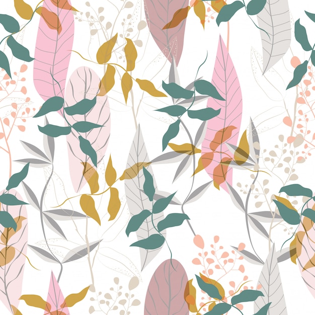 Vector fondo floral transparente