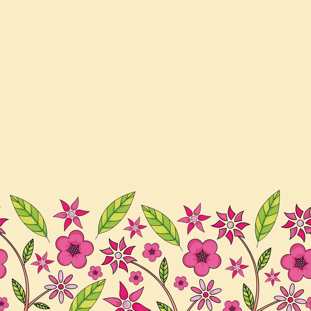 Vector fondo floral vector de patrones sin fisuras