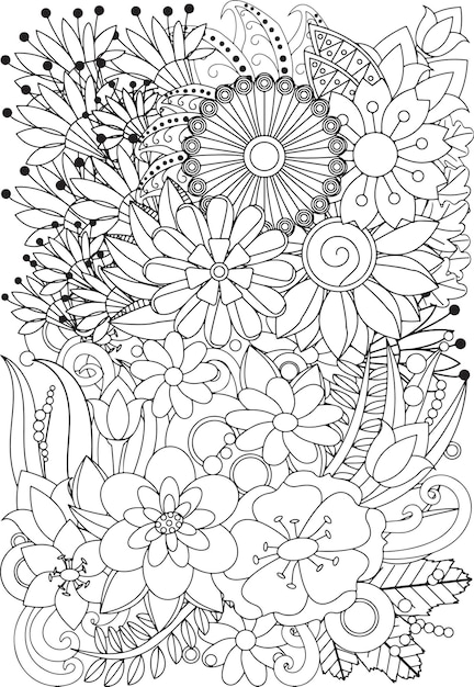 Fondo floral vectorial