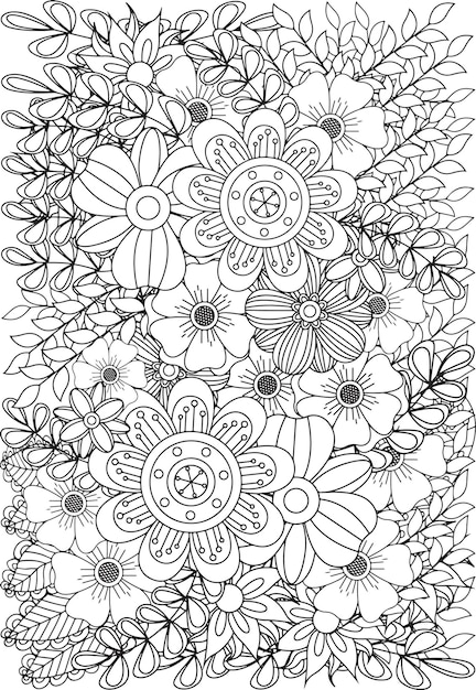 Fondo floral vectorial