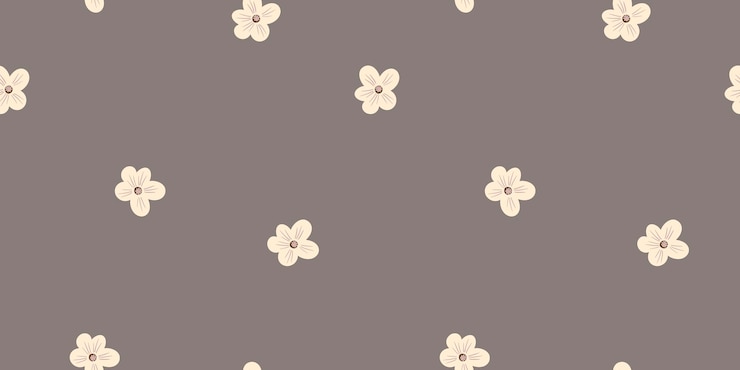 Vector fondo floral vintage con flores de marfil sobre fondo gris-marrón patrón sin costuras para diseños e impresiones de moda ilustración vectorial de stock