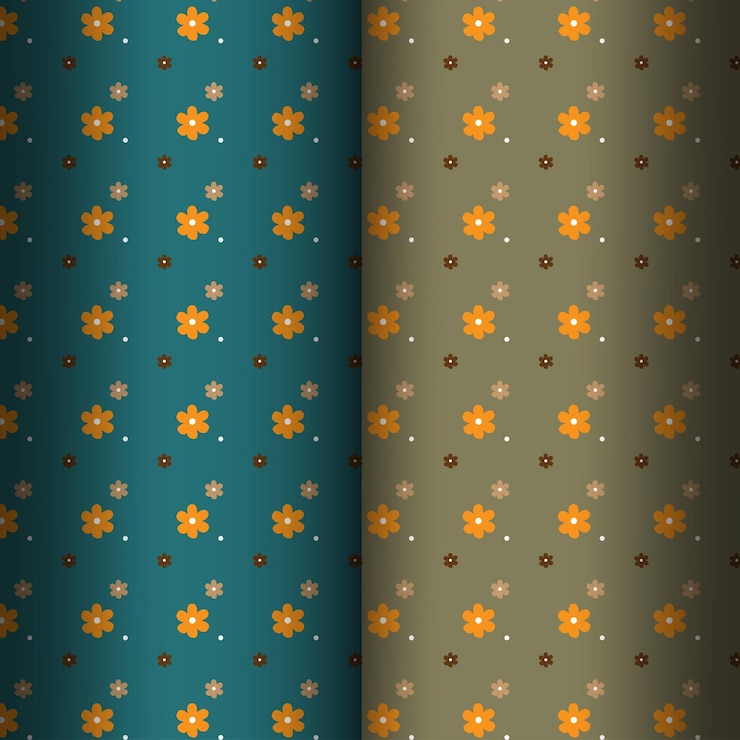 Fondo floral vintage Patrón de vector transparente para estampados de diseño y moda