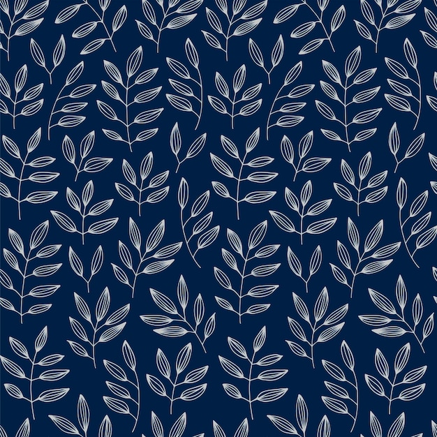 Fondo floral vintage retro de patrones sin fisuras con sorteo de mano