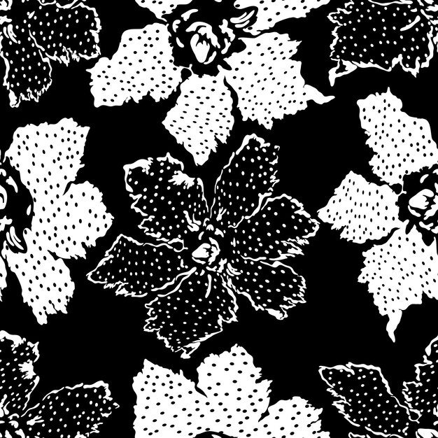 Fondo de flores abstractas