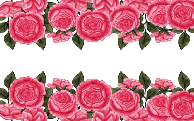 fondo de flores con acuarela