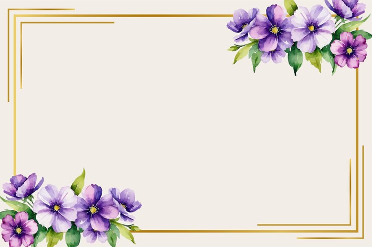 fondo de flores de acuarela