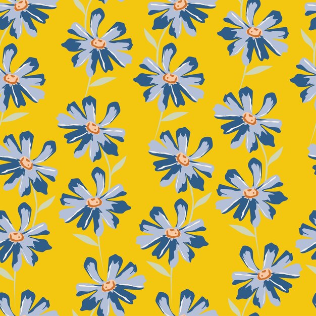 un fondo de flores azul y blanco con flores azules y blancas
