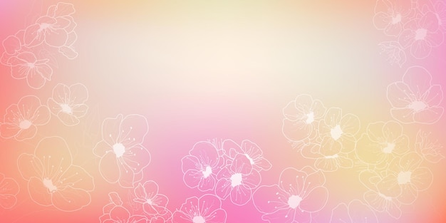 El fondo de las flores de cerezo