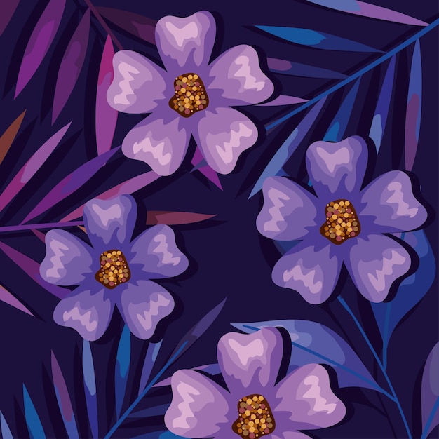 Fondo de flores moradas