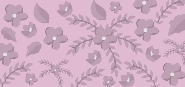 Vector fondo de flores ornamentales vintage