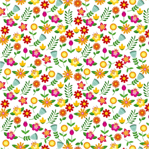 fondo con flores y ramas
