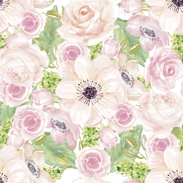 Fondo con flores rosas