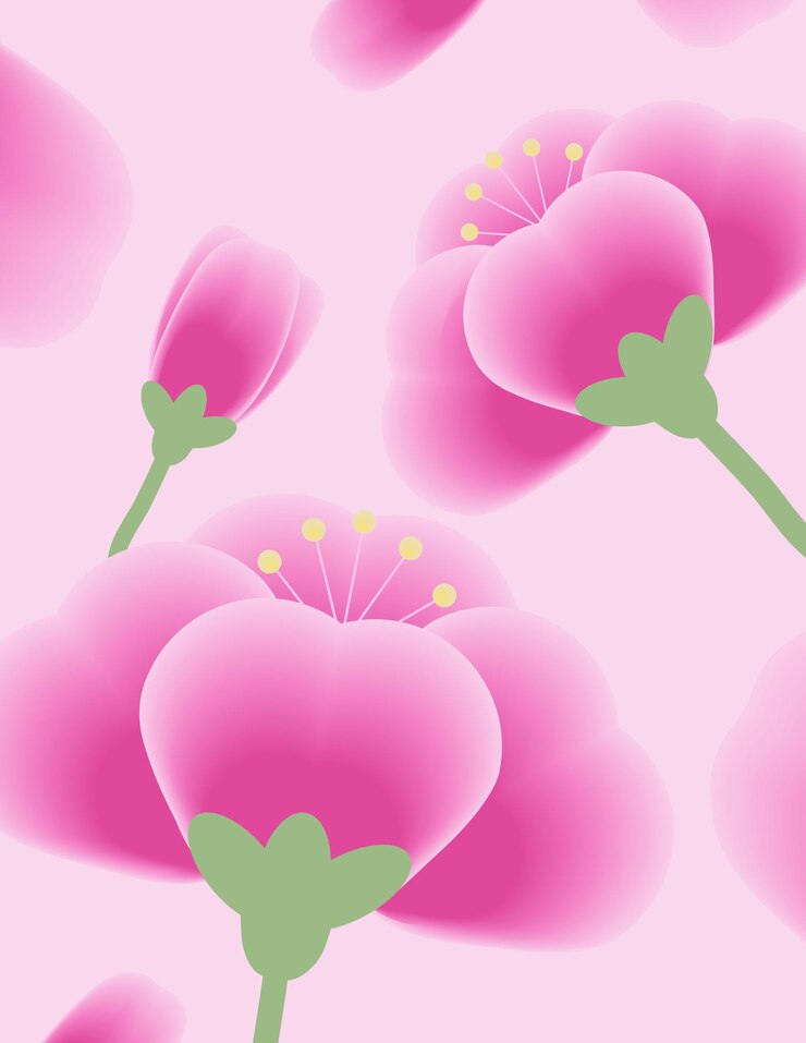 Fondo de flores de sakura rosa floreciente