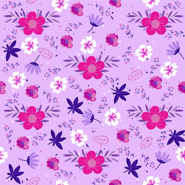 Vector fondo de flores