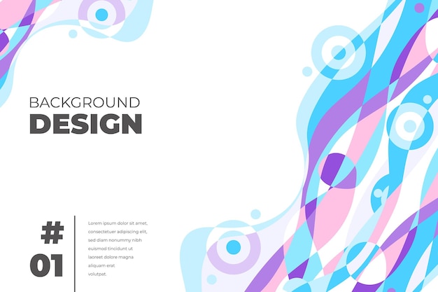 Fondo fluido abstracto colorido vector para plantilla de banner