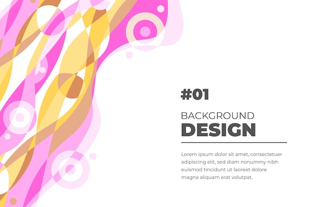 Fondo fluido abstracto colorido vector para plantilla de banner