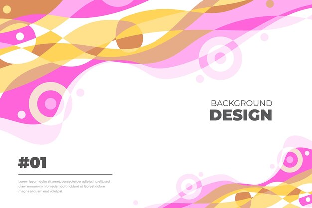 Fondo fluido abstracto colorido vector para plantilla de banner
