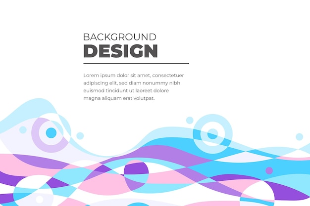 Fondo fluido abstracto colorido vector para plantilla de banner