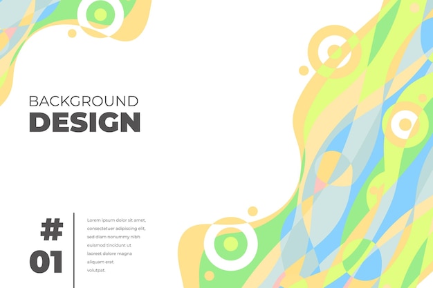 Fondo fluido abstracto colorido vector para plantilla de banner
