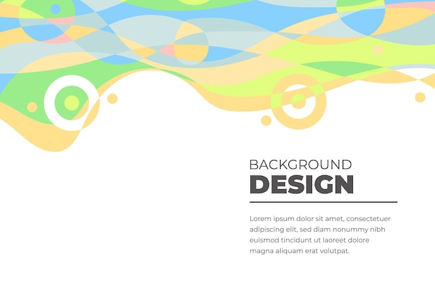 Fondo fluido abstracto colorido vector para plantilla de banner