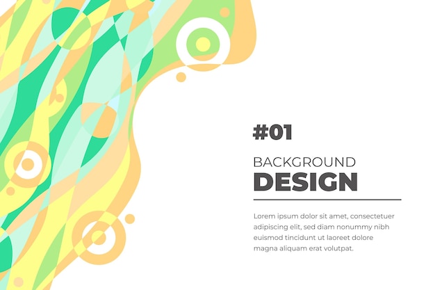 Fondo fluido abstracto colorido vector para plantilla de banner