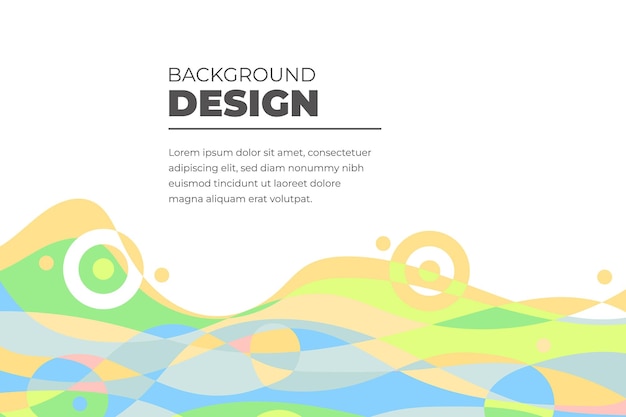 Fondo fluido abstracto colorido vector para plantilla de banner