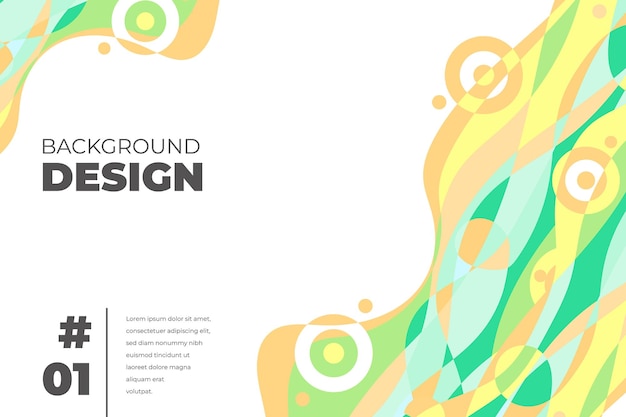 Fondo fluido abstracto colorido vector para plantilla de banner