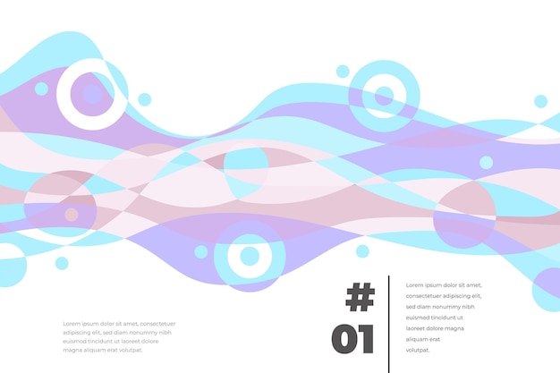 Fondo fluido abstracto colorido vector para plantilla de banner