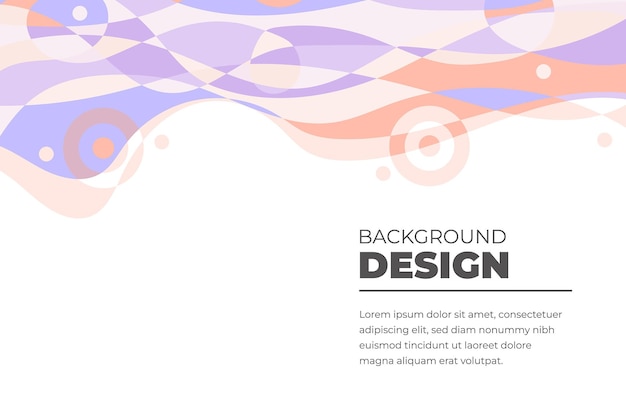 Fondo fluido abstracto colorido vector para plantilla de banner