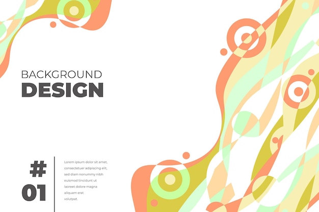 Fondo fluido abstracto colorido vector para plantilla de banner