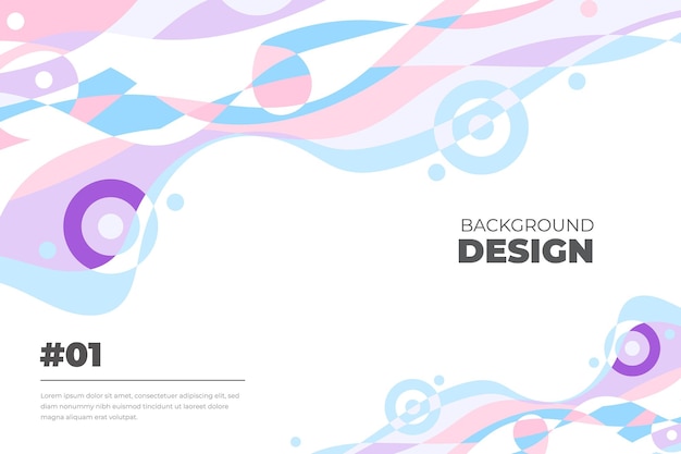 Fondo fluido abstracto colorido vector para plantilla de banner