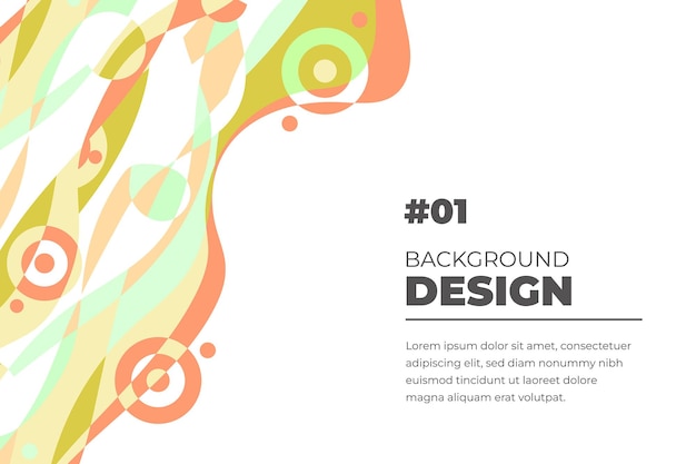 Fondo fluido abstracto colorido vector para plantilla de banner