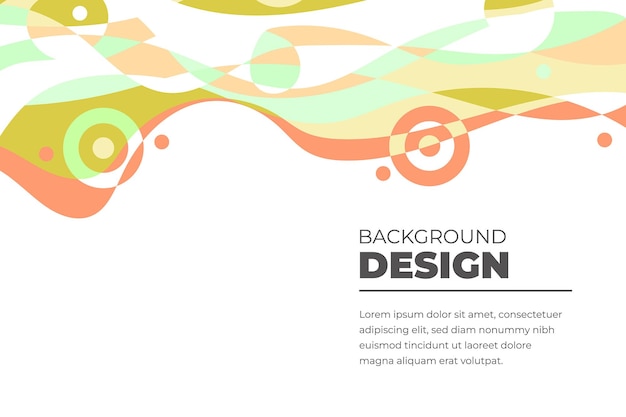 Fondo fluido abstracto colorido vector para plantilla de banner
