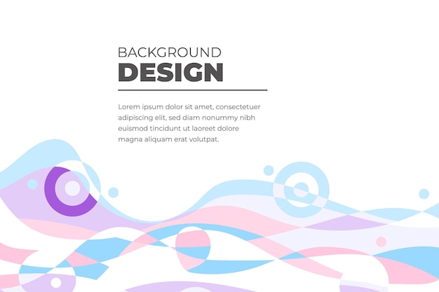 Fondo fluido abstracto colorido vector para plantilla de banner