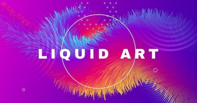 Fondo fluido abstracto con forma curva degradado colorido