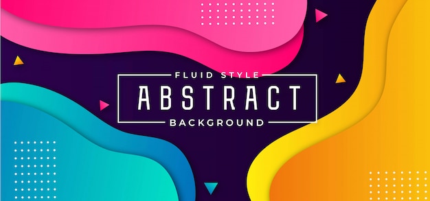 Vector fondo fluido abstracto moderno
