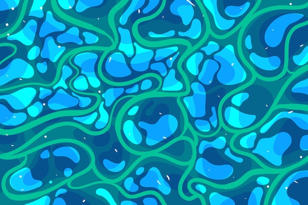 Fondo fluido abstracto con suaves ondas de agua que crean una textura suave y dinámica