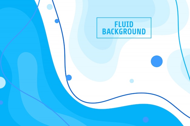 Fondo fluido azul moderno