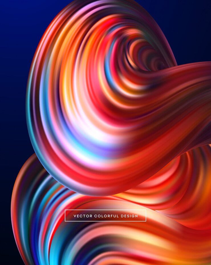 Vector fondo fluido de colores abstractos