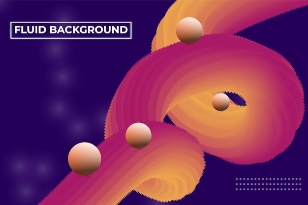 Fondo fluido degradado vectorial