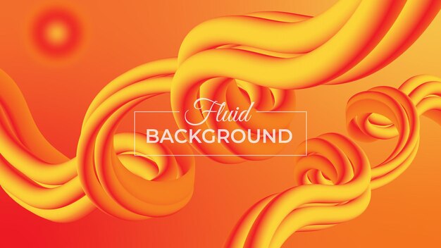 Fondo fluido moderno con formas onduladas y abstractas en color degradado vector premium