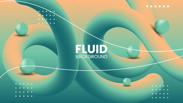 Fondo fluido de movimiento abstracto 3d
