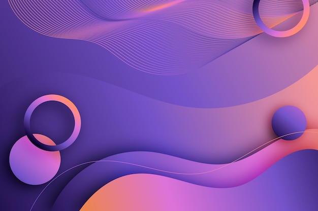 Fondo fluido ondulado degradado