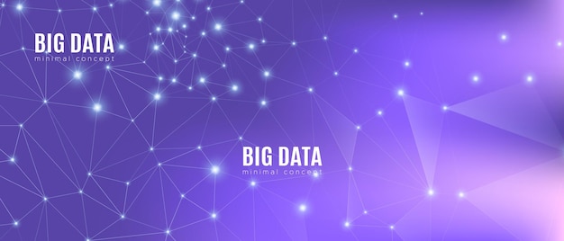 Fondo de flujo de datos grande mínimo de red de tecnología