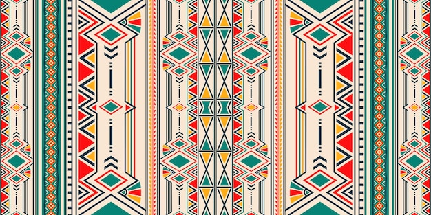 Fondo de folklore geométrico tribal Ikat